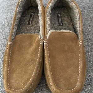 Men's American Eagle Tan Suede House Shoe Loafers